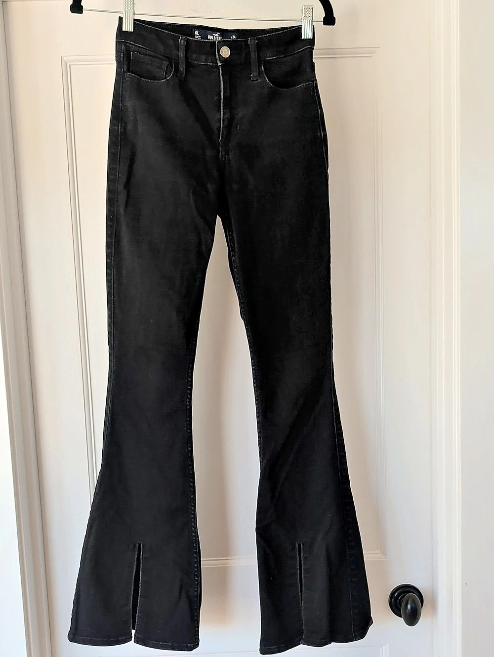 Hollister High-Rise Flare Jeans Black Flare Jeans Waist 24